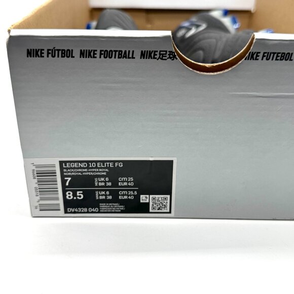 Nike Mens Legend 10 Elite Soccer Cleats FG Black Sz 7 New DV4328-040 - Picture 10 of 10